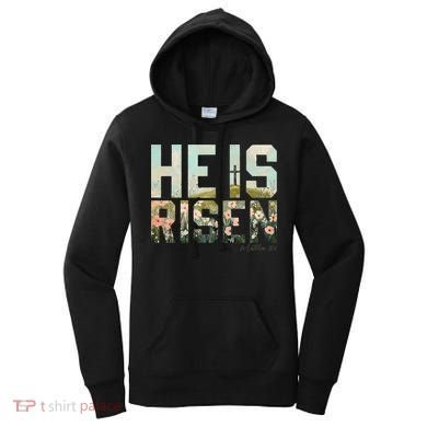 He Is Risen Boho Easter Christian Jesus Gift Women's Hoodie