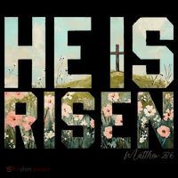 He Is Risen Boho Easter Christian Jesus Gift Ornament thumb 1