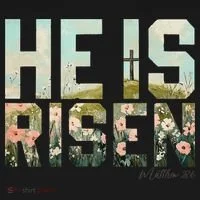 He Is Risen Boho Easter Christian Jesus Gift Ornament thumb 1