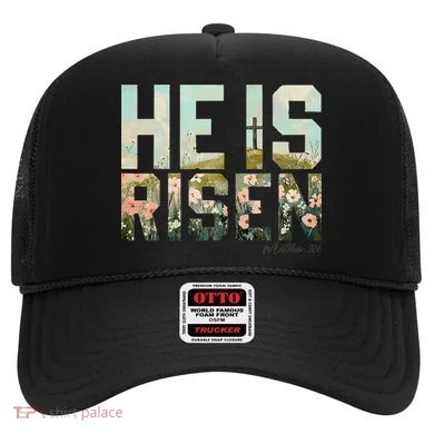 He Is Risen Boho Easter Christian Jesus Gift Hat