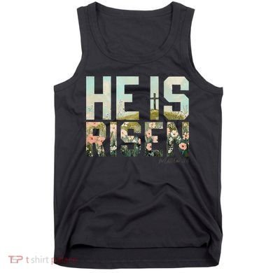 He Is Risen Boho Easter Christian Jesus Gift Tank Top