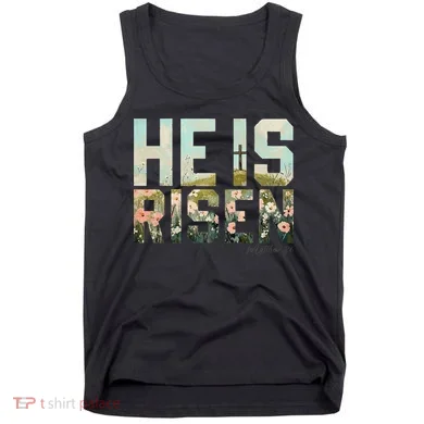 He Is Risen Boho Easter Christian Jesus Gift Tank Top