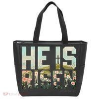 He Is Risen Boho Easter Christian Jesus Gift Tote Bag thumb 0