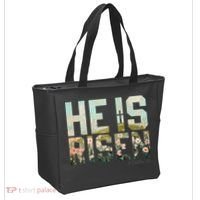 He Is Risen Boho Easter Christian Jesus Gift Tote Bag thumb 2