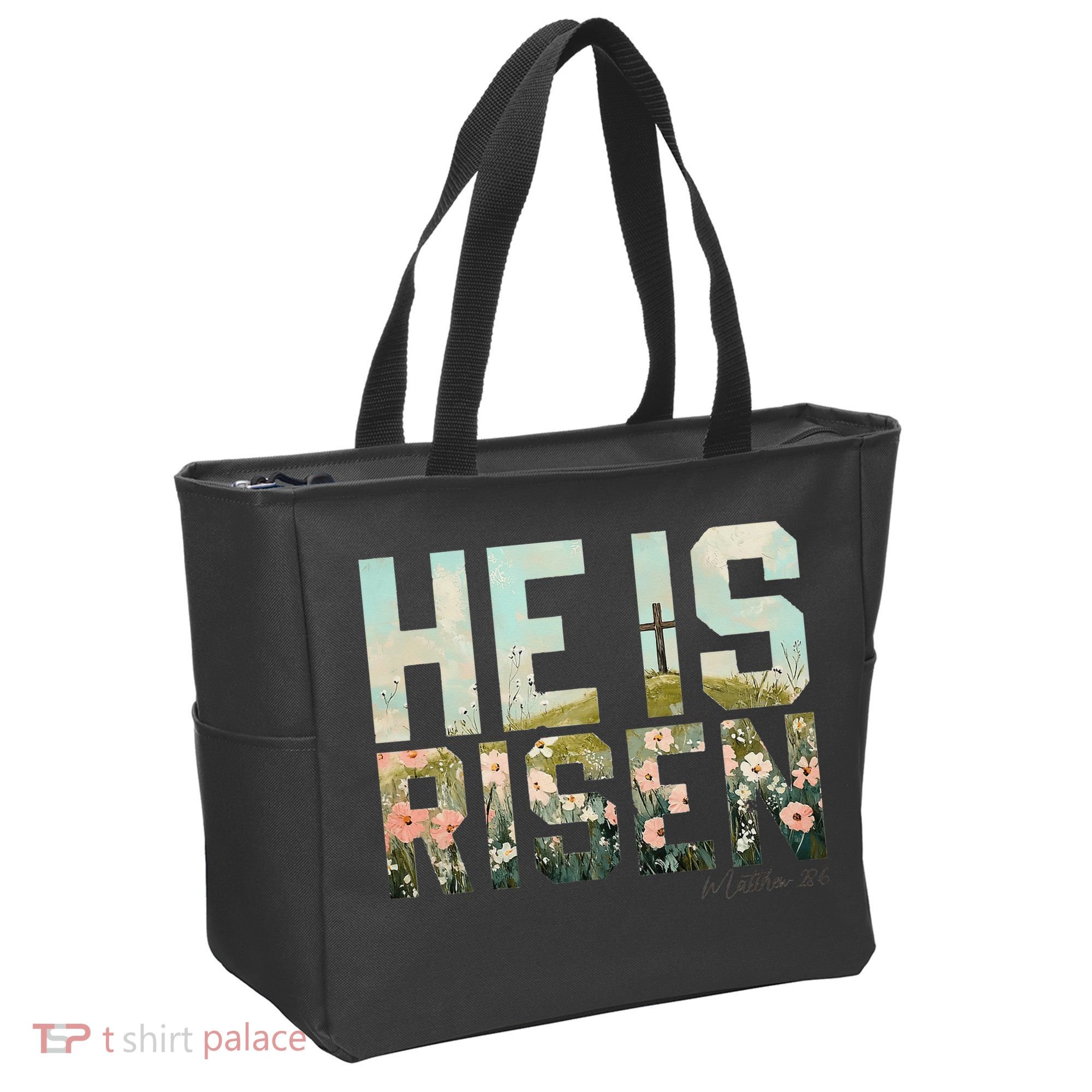 He Is Risen Boho Easter Christian Jesus Gift Tote Bag