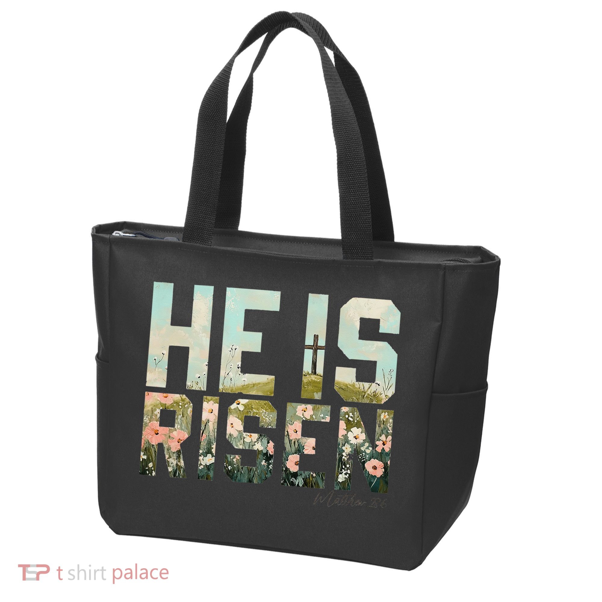 He Is Risen Boho Easter Christian Jesus Gift Tote Bag
