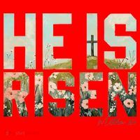 He Is Risen Boho Easter Christian Jesus Gift Santa Hat thumb 1