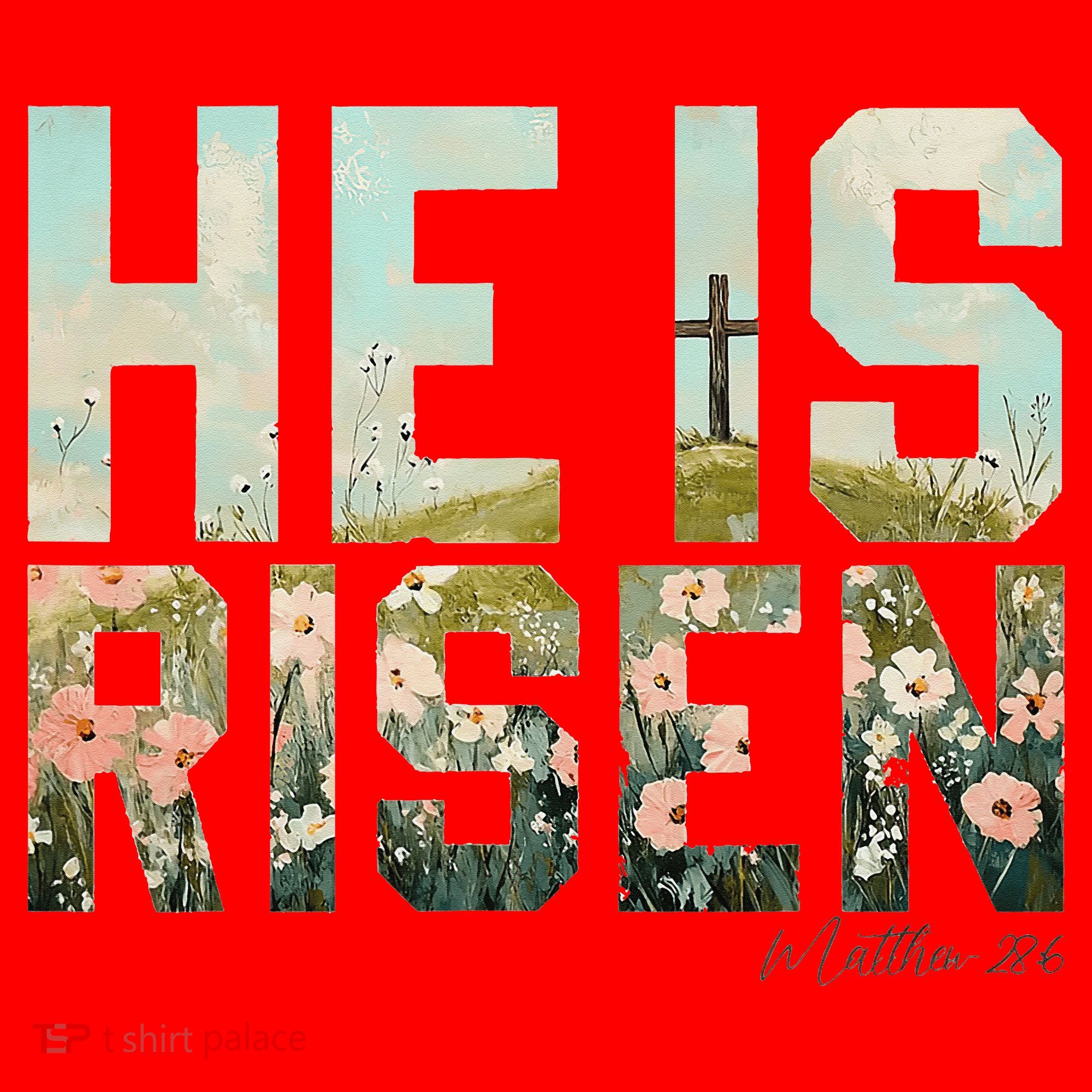 He Is Risen Boho Easter Christian Jesus Gift Santa Hat