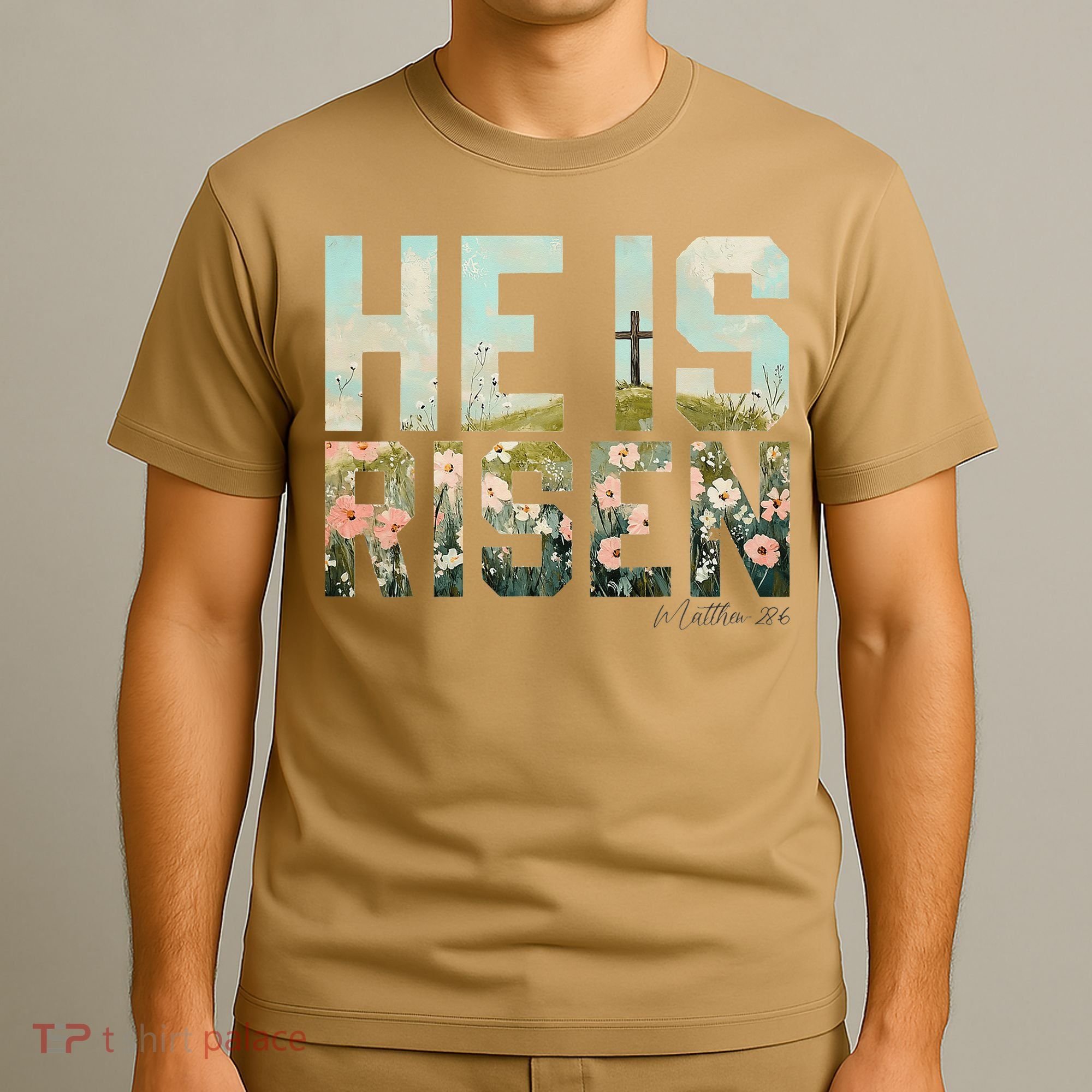 He Is Risen Boho Easter Christian Jesus Gift T-Shirt