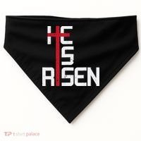 He Is Risen Cross Jesus Easter Christian Religious Men Teens USA-Made Doggie Bandana thumb 0