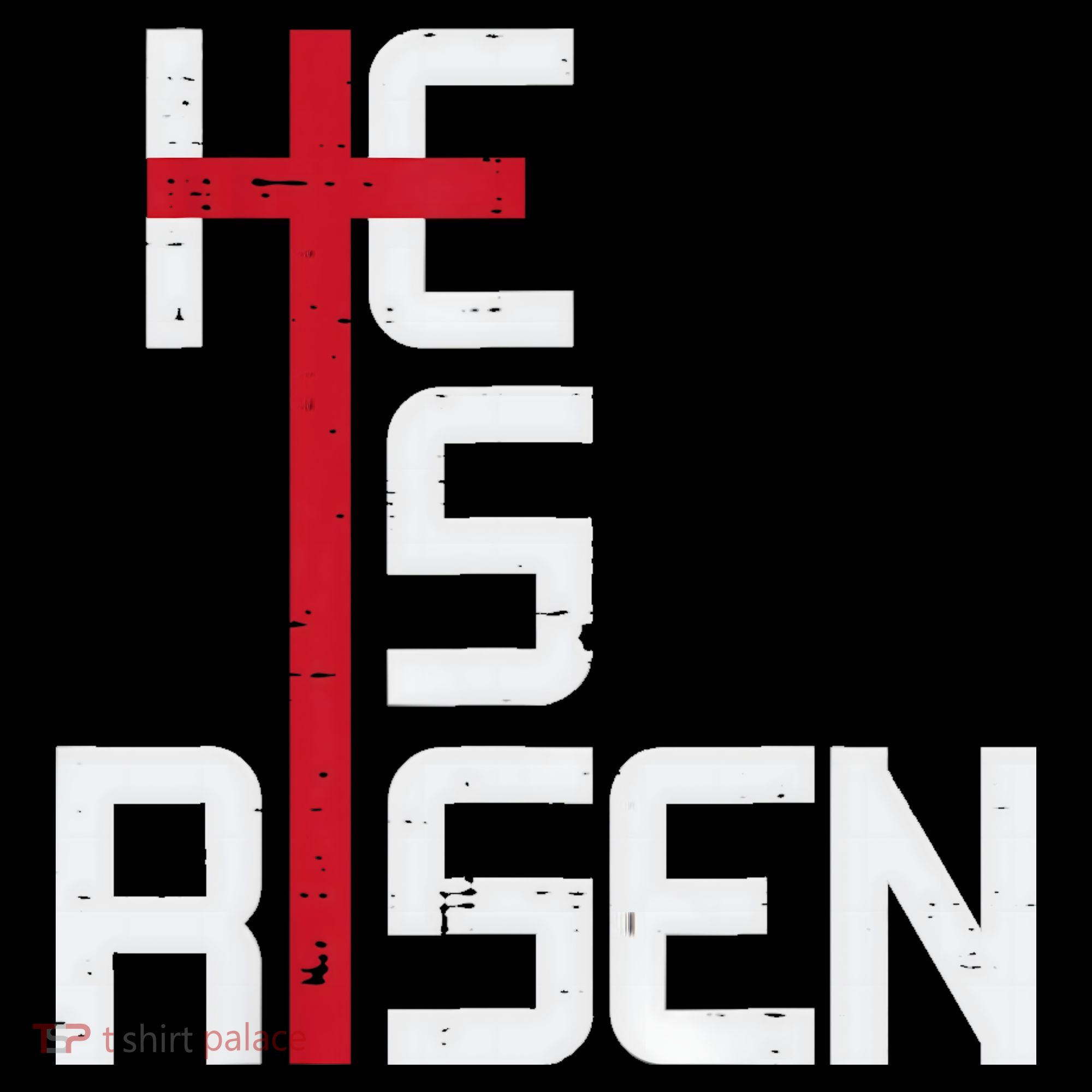 He Is Risen Cross Jesus Easter Christian Religious Men Teens Women's Tank Top
