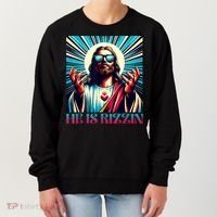 He Is Rizzin Happy Easter Day Jesus Is Risen Women's Sweatshirt thumb 0
