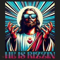 He Is Rizzin Happy Easter Day Jesus Is Risen Women's Sweatshirt thumb 2