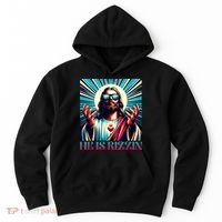 He Is Rizzin Happy Easter Day Jesus Is Risen Hoodie thumb 0