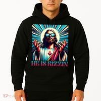 He Is Rizzin Happy Easter Day Jesus Is Risen Hoodie thumb 2