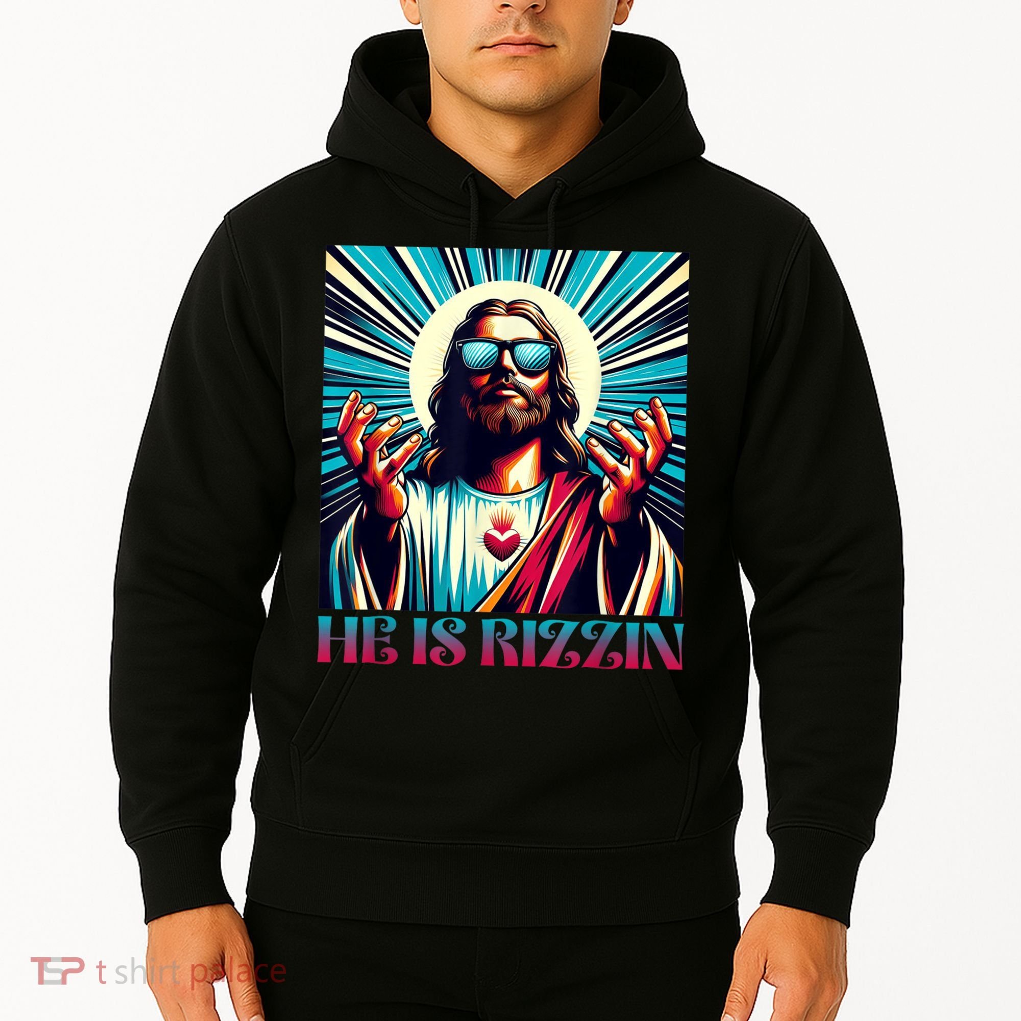 He Is Rizzin Happy Easter Day Jesus Is Risen Hoodie