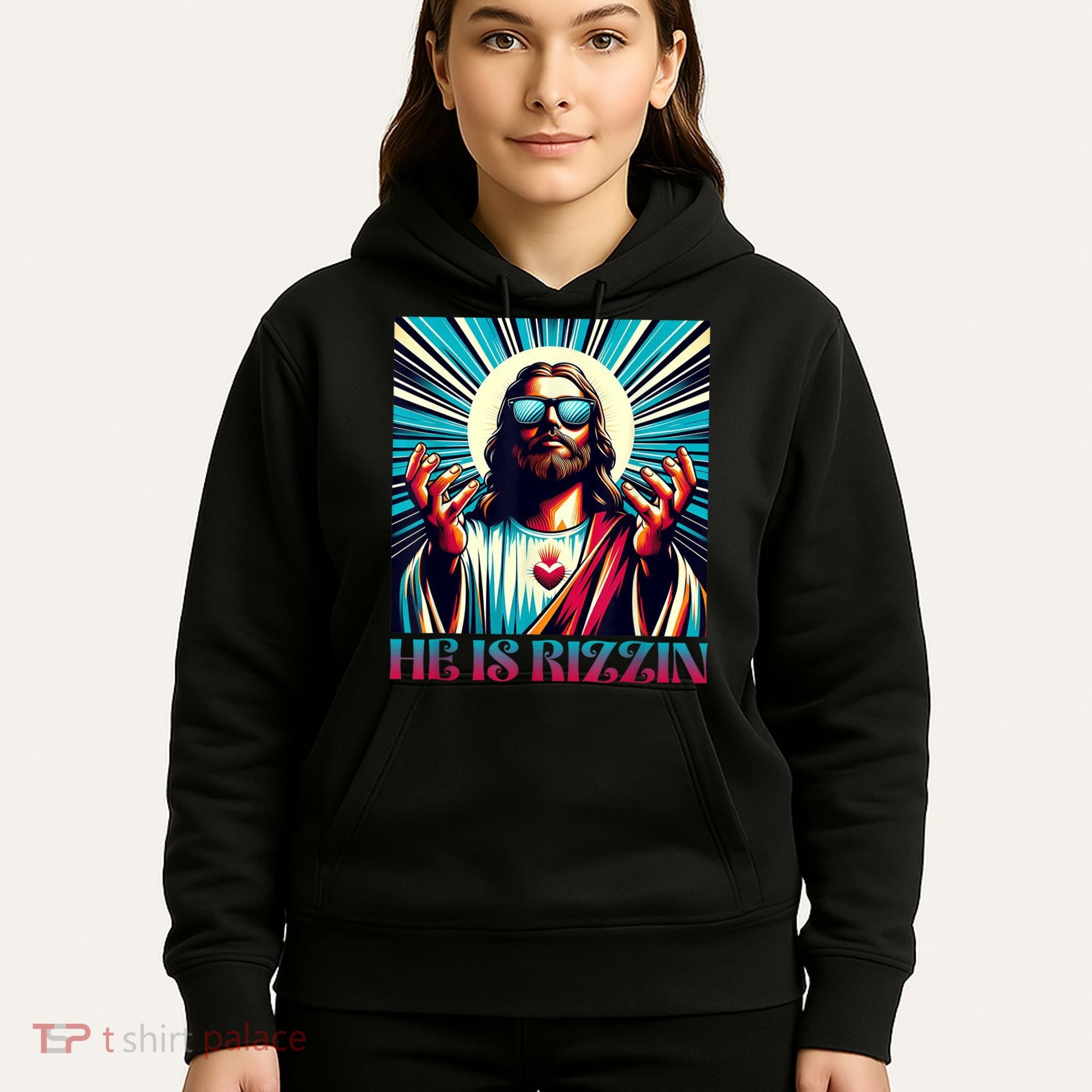 He Is Rizzin Happy Easter Day Jesus Is Risen Hoodie