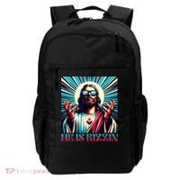 He Is Rizzin Happy Easter Day Jesus Is Risen Backpack thumb 0