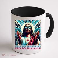 He Is Rizzin Happy Easter Day Jesus Is Risen Coffee Mug thumb 1