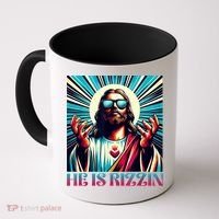 He Is Rizzin Happy Easter Day Jesus Is Risen Coffee Mug thumb 0