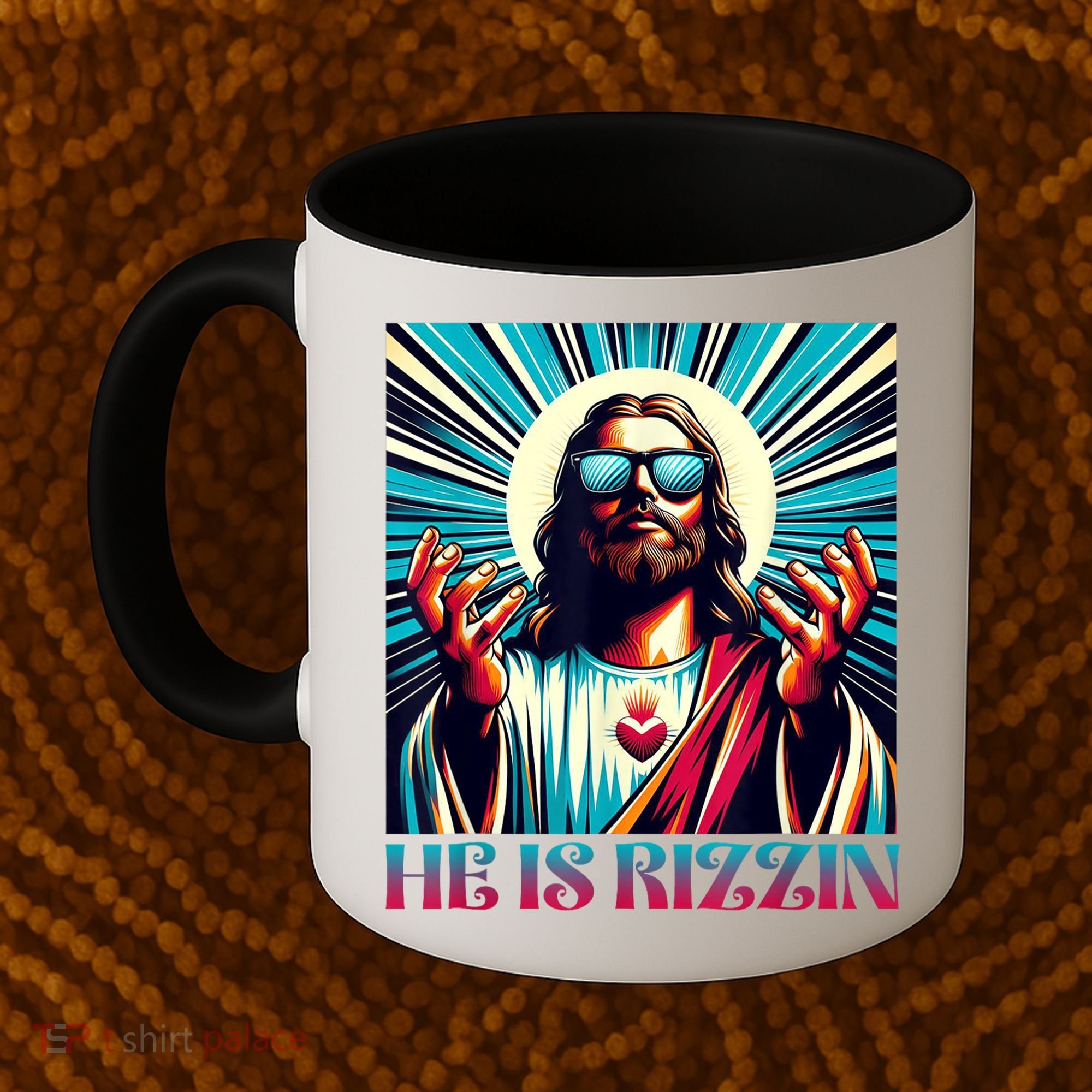 He Is Rizzin Happy Easter Day Jesus Is Risen Coffee Mug