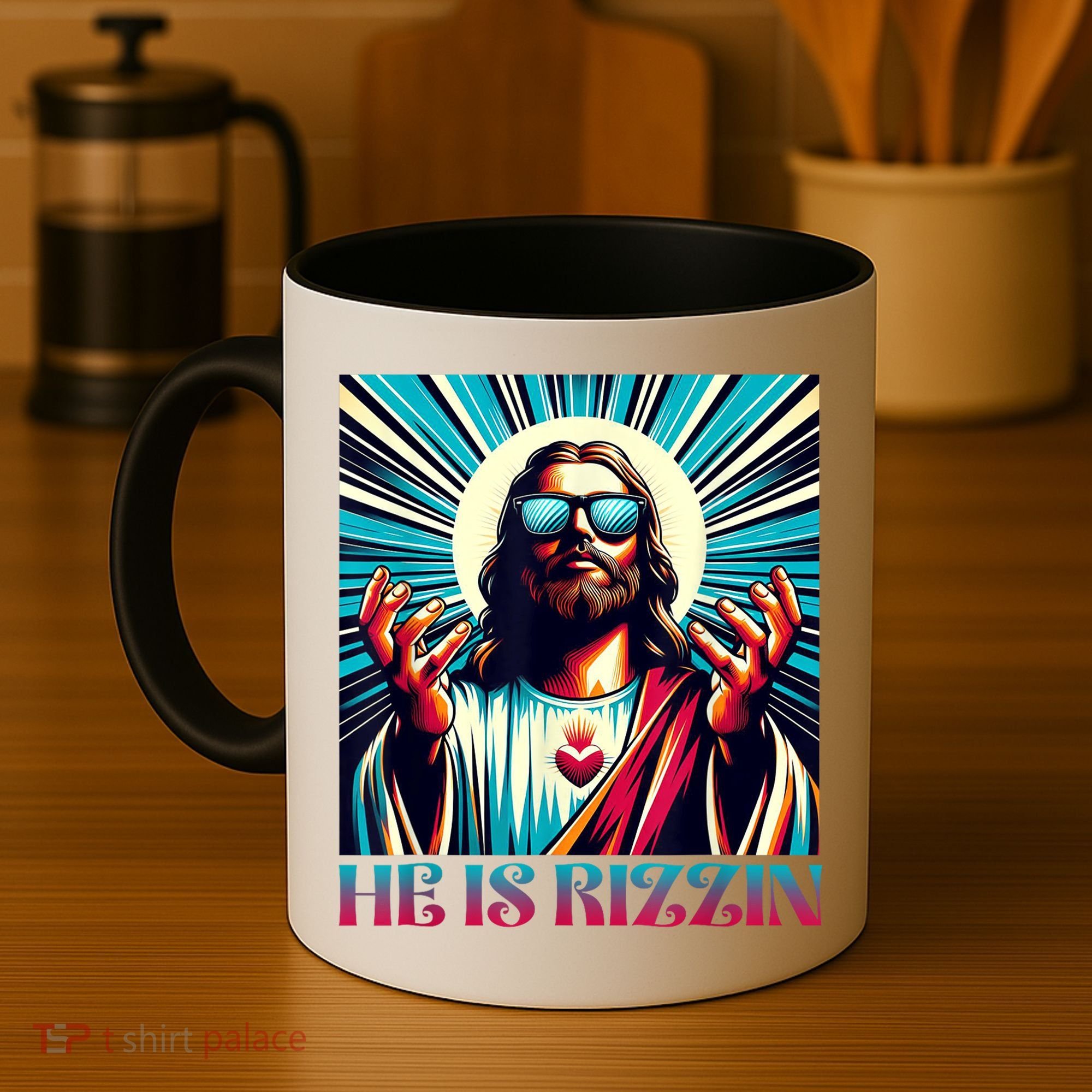 He Is Rizzin Happy Easter Day Jesus Is Risen Coffee Mug