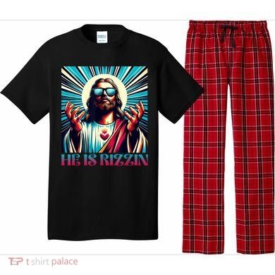 He Is Rizzin Happy Easter Day Jesus Is Risen Pajama Set