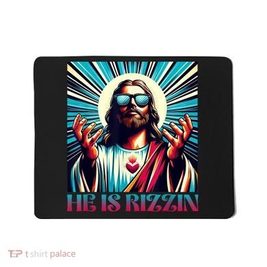 He Is Rizzin Happy Easter Day Jesus Is Risen Mousepad