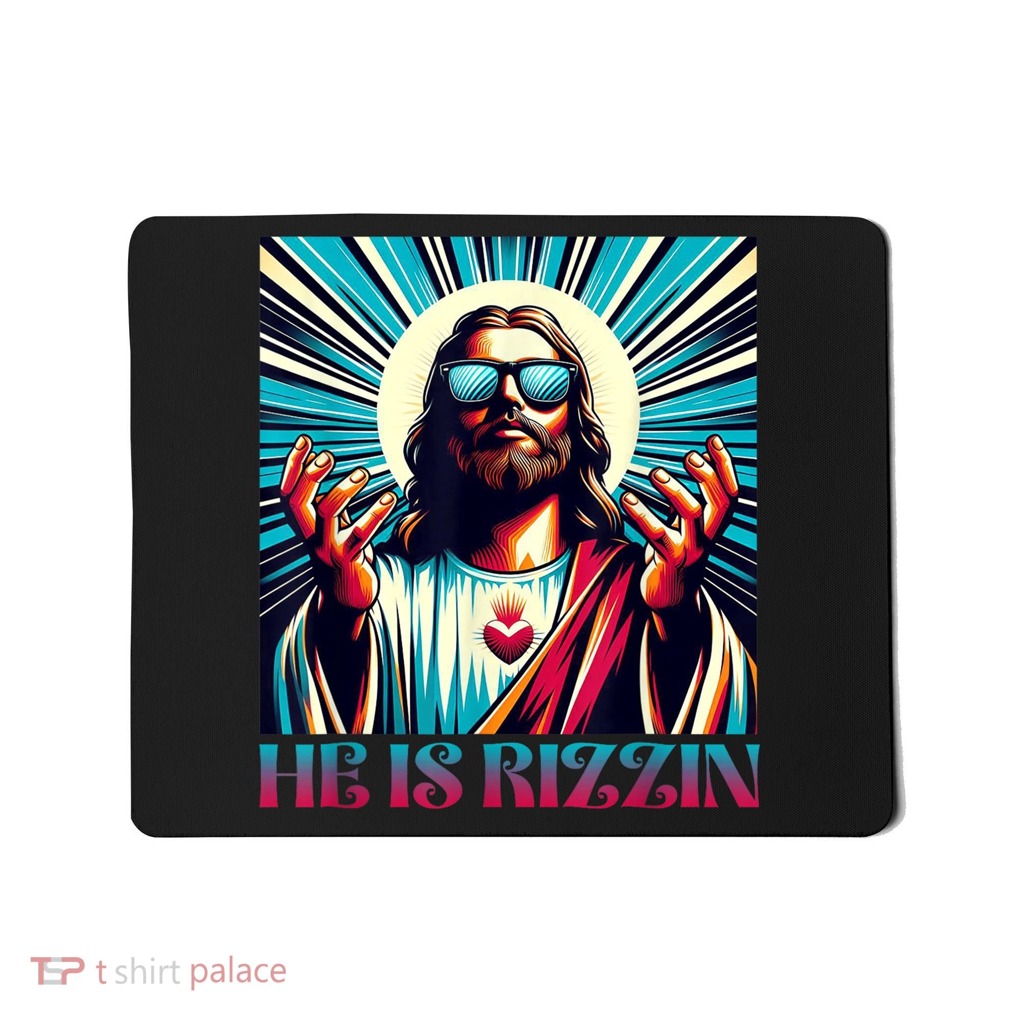 He Is Rizzin Happy Easter Day Jesus Is Risen Mousepad