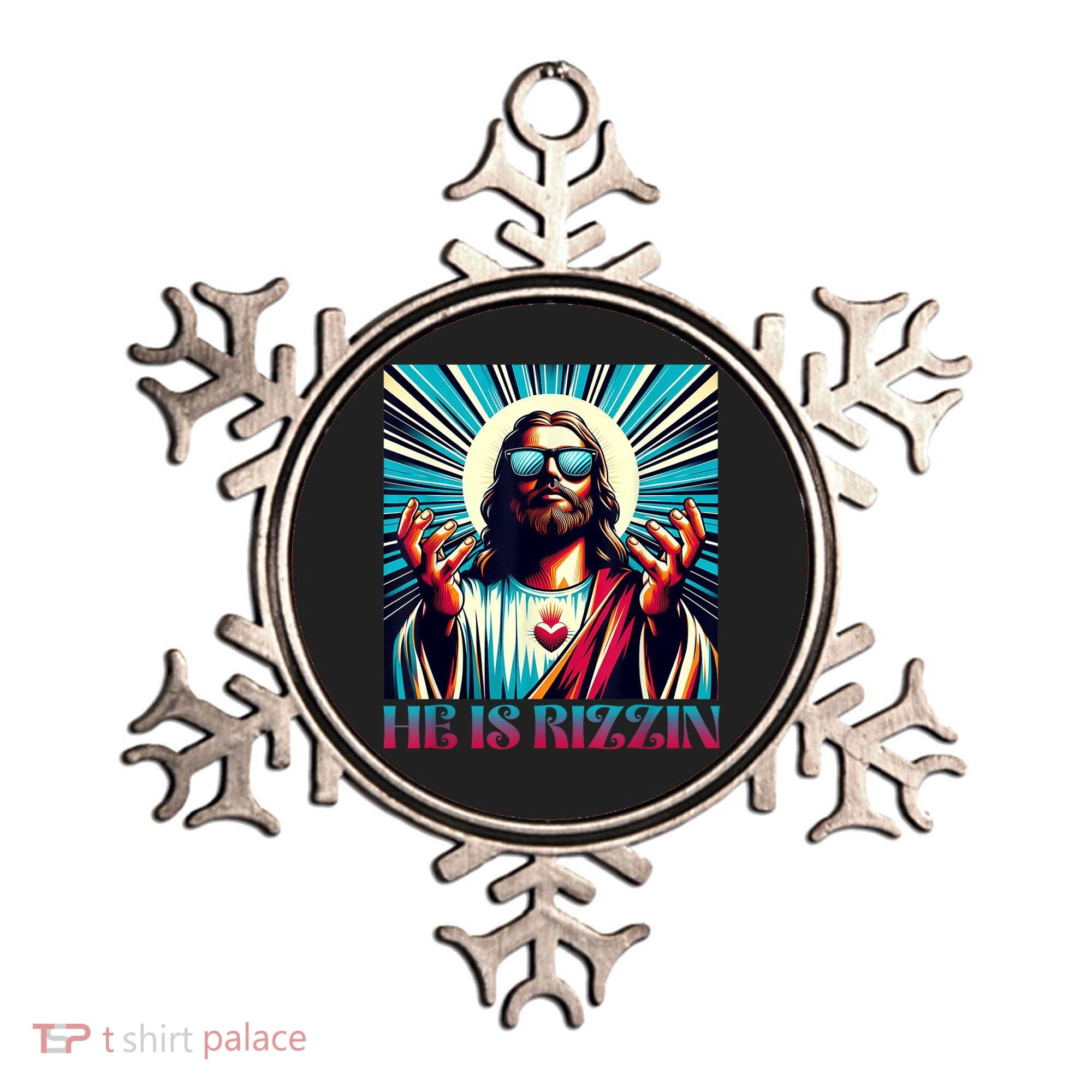 He Is Rizzin Happy Easter Day Jesus Is Risen Ornament