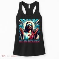 He Is Rizzin Happy Easter Day Jesus Is Risen Women's Tank Top thumb 0