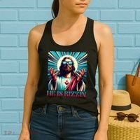 He Is Rizzin Happy Easter Day Jesus Is Risen Women's Tank Top thumb 2
