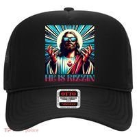He Is Rizzin Happy Easter Day Jesus Is Risen Hat thumb 0
