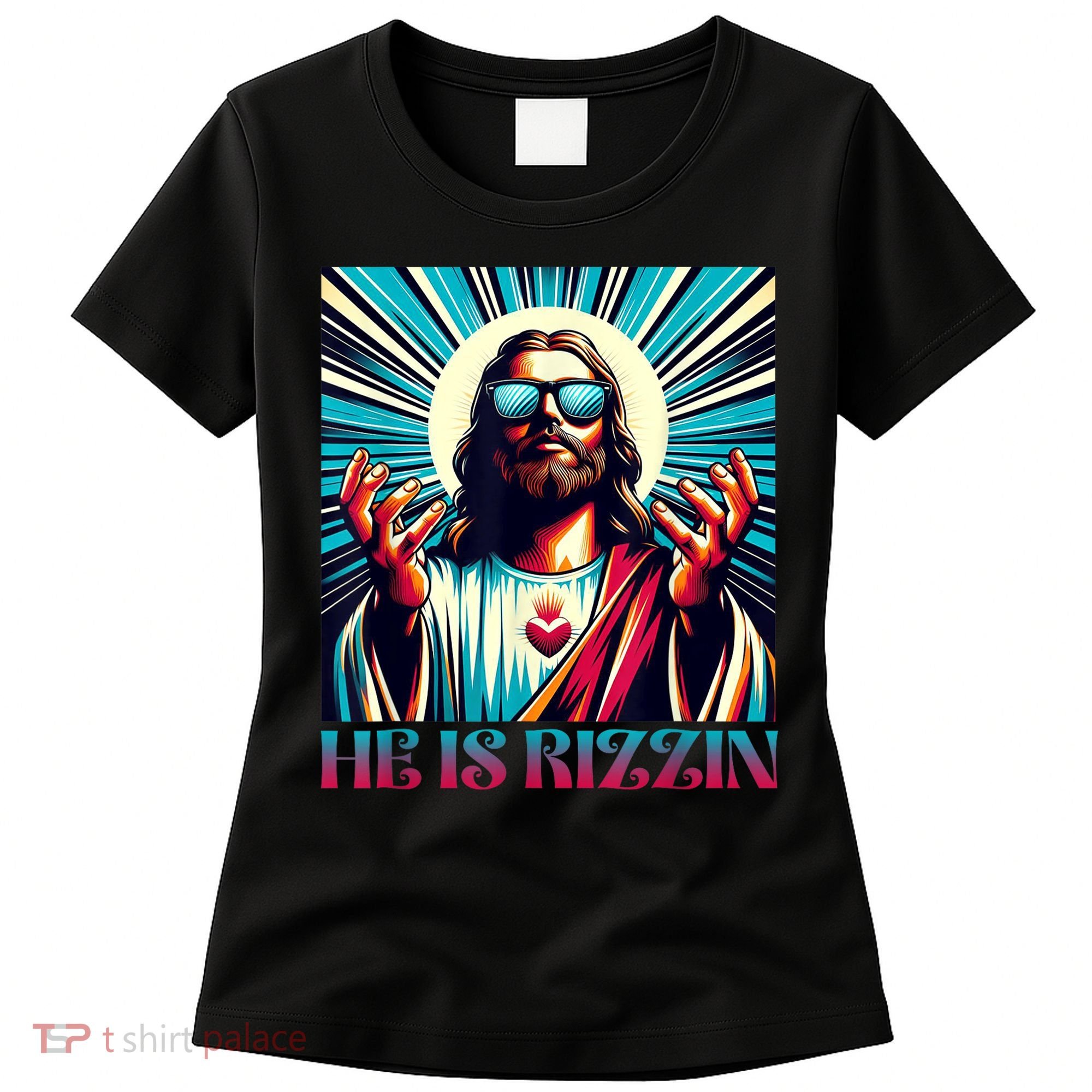 He Is Rizzin Happy Easter Day Jesus Is Risen Women's T-Shirt