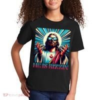 He Is Rizzin Happy Easter Day Jesus Is Risen Kids T-Shirt thumb 2