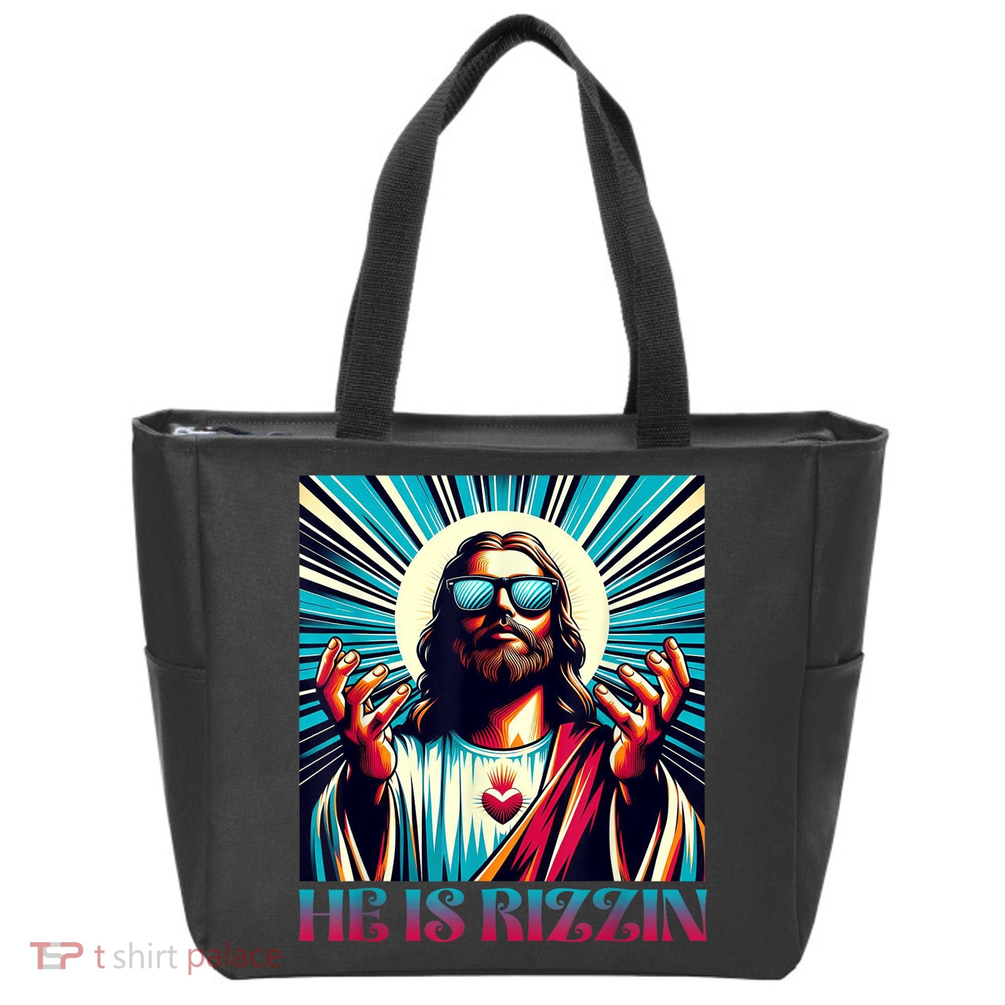 He Is Rizzin Happy Easter Day Jesus Is Risen Tote Bag