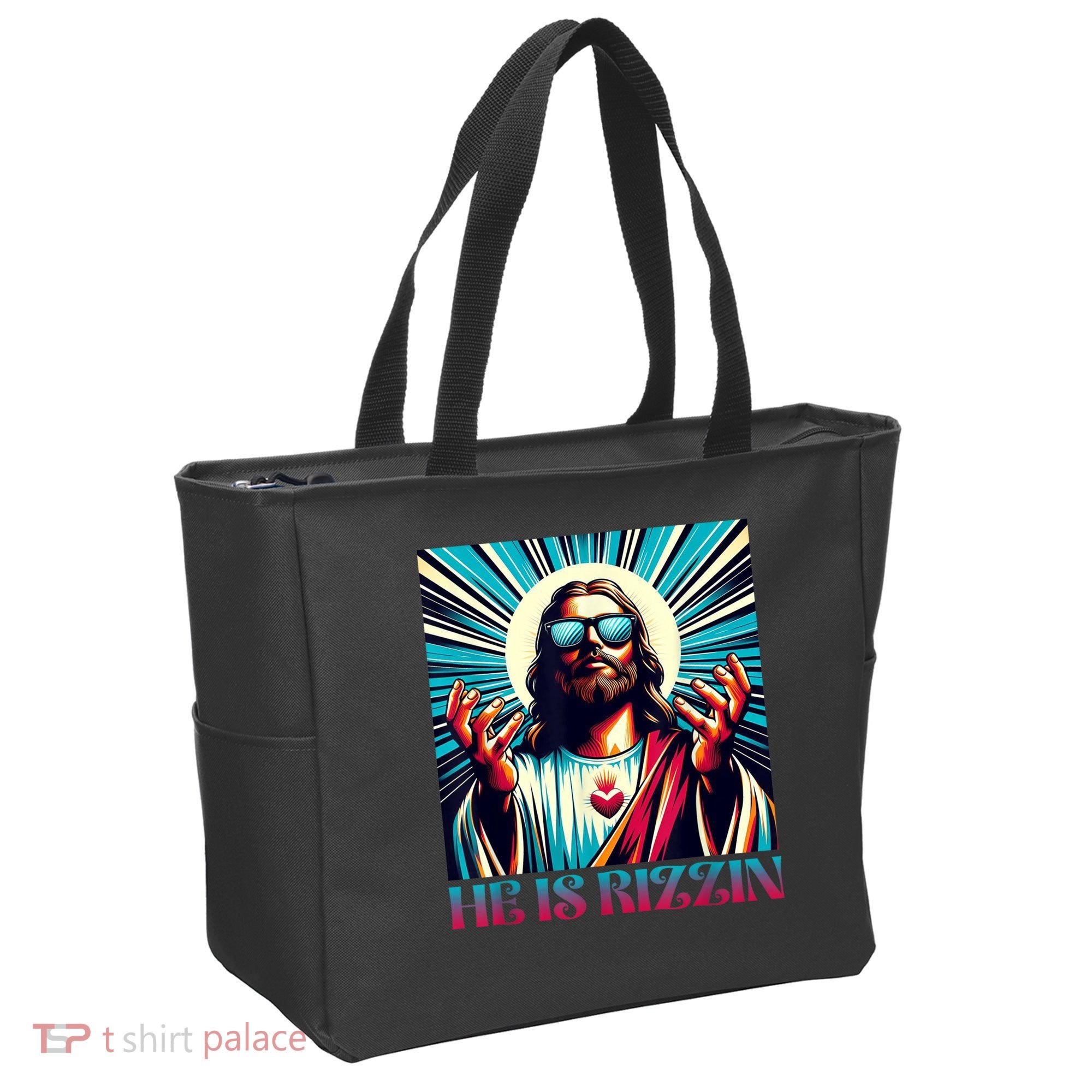 He Is Rizzin Happy Easter Day Jesus Is Risen Tote Bag