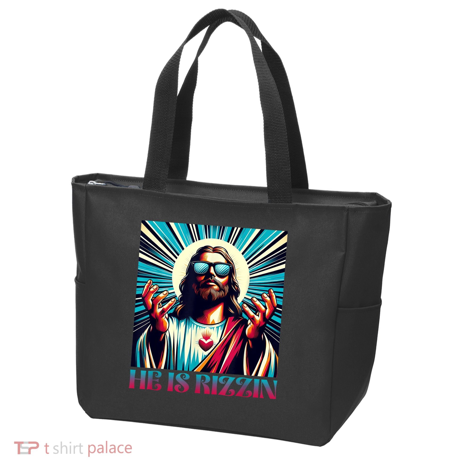 He Is Rizzin Happy Easter Day Jesus Is Risen Tote Bag