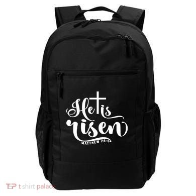 He Is Risen Matthew 28:6 Easter Cross Backpack