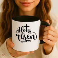 He Is Risen Matthew 28:6 Easter Cross Coffee Mug thumb 3