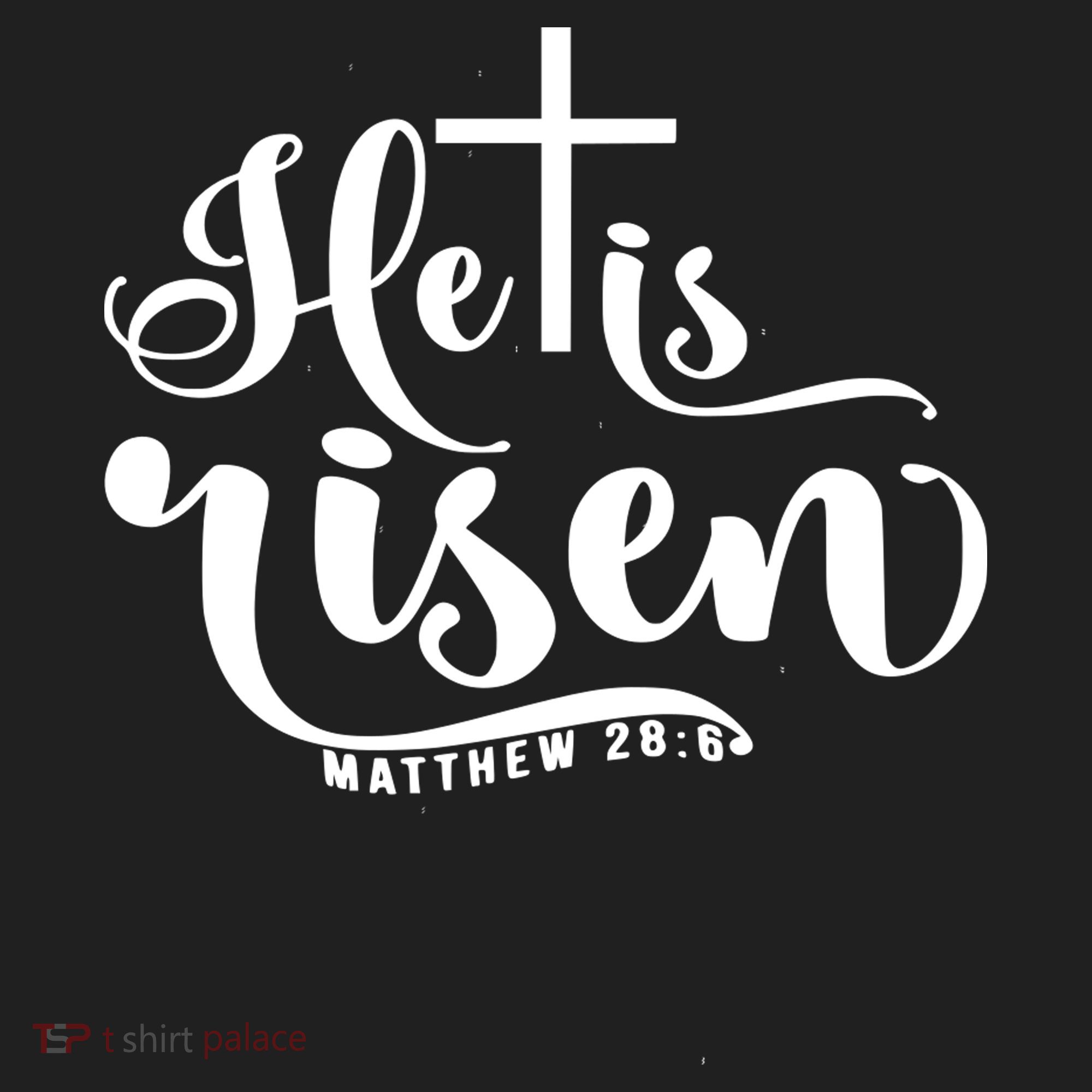 He Is Risen Matthew 28:6 Easter Cross Beanie