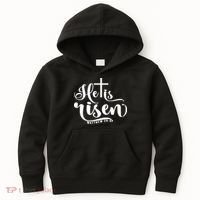 He Is Risen Matthew 28:6 Easter Cross Kids Hoodie thumb 0