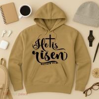 He Is Risen Matthew 28:6 Easter Cross Hoodie thumb 3