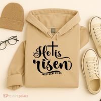 He Is Risen Matthew 28:6 Easter Cross Hoodie thumb 4