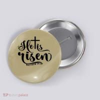 He Is Risen Matthew 28:6 Easter Cross Button thumb 0