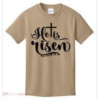 He Is Risen Matthew 28:6 Easter Cross Kids T-Shirt thumb 0