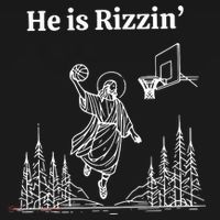 He Is Rizzin Funny Basketball Retro Christian Religious Toddler Hoodie thumb 2