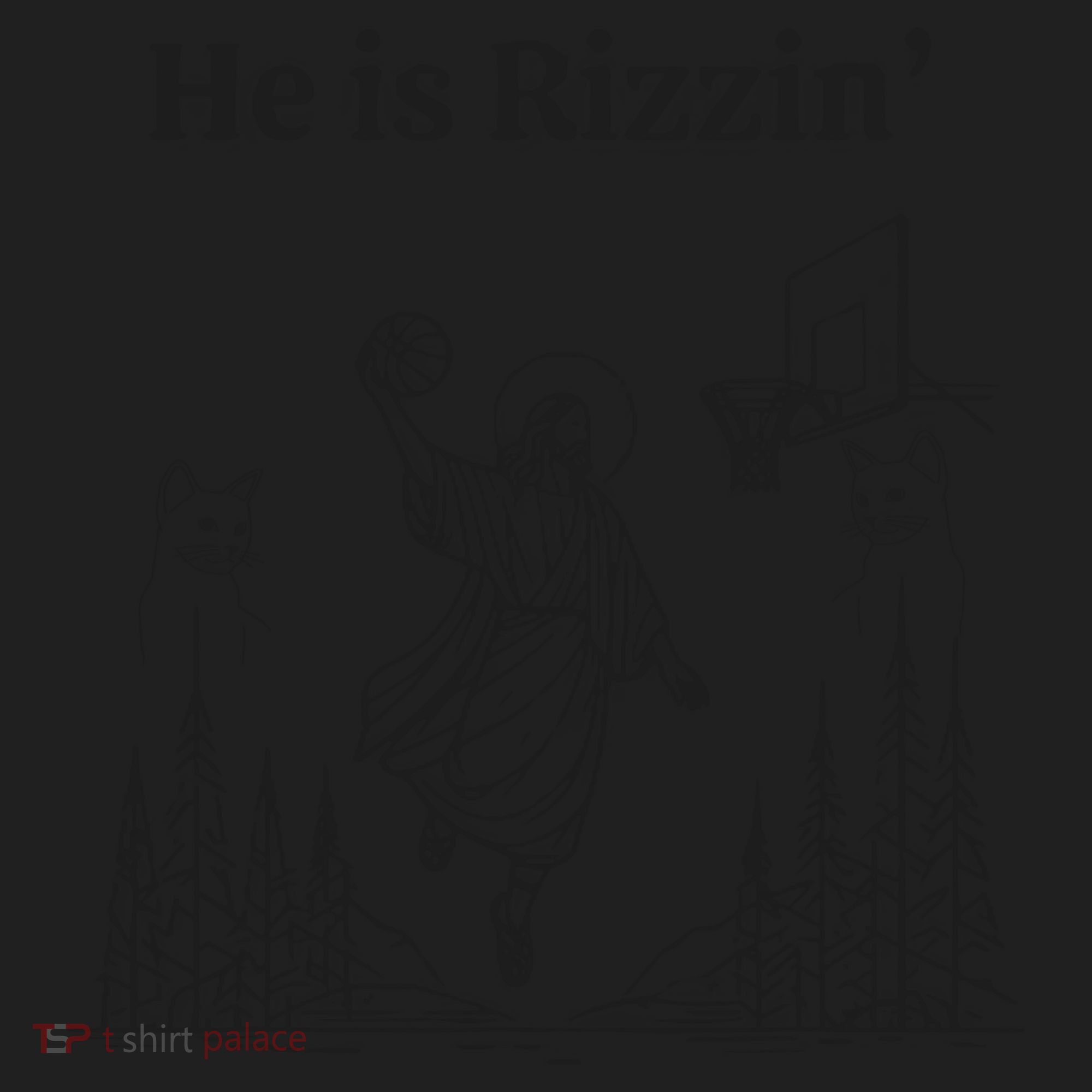 He Is Rizzin Funny Basketball Retro Christian Religious Women's Sweatshirt