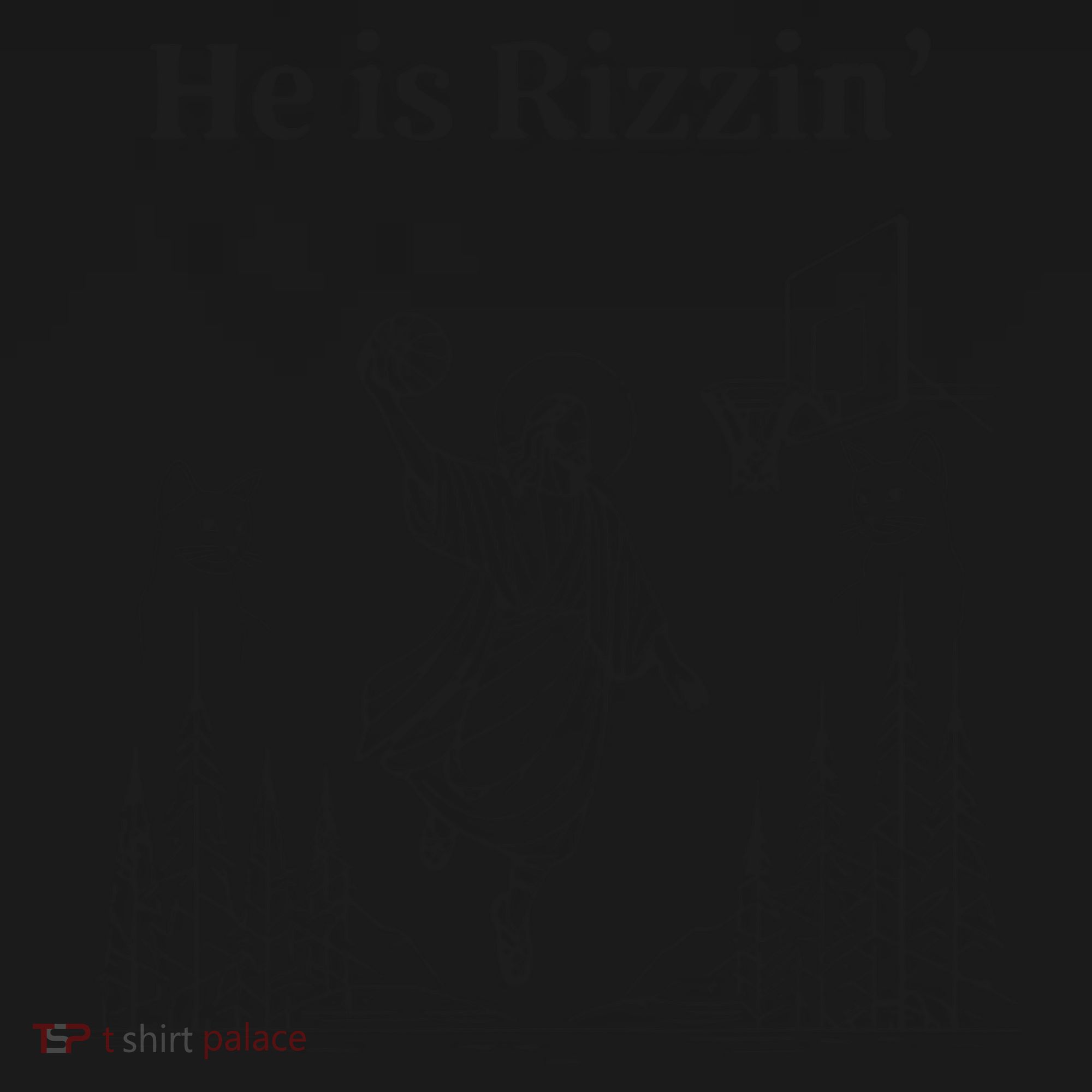 He Is Rizzin Funny Basketball Retro Christian Religious Coaster