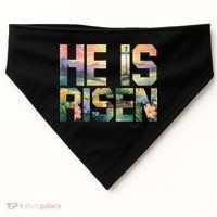 He Is Risen Christian Wildflower Happy Easter Women USA-Made Doggie Bandana thumb 0